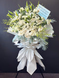 Majestic White Flower Stand | Elvy's Floral Design