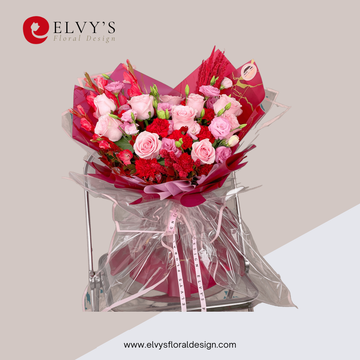 Belle Fiori – Ecuadorian Rose & Carnation Bouquet | Elvy's Floral Design