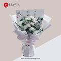 Mischka – Monochromatic Carnation Bouquet | Elvy's Floral Design