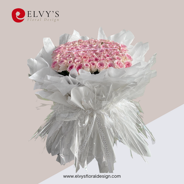 One True Love – 88 Holland Rose Bouquet | Elvy's Floral Design