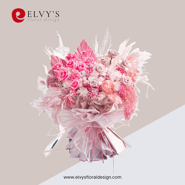 Pink Up – Premium Preserved Rose Bouquet | Elvy's Floral Design