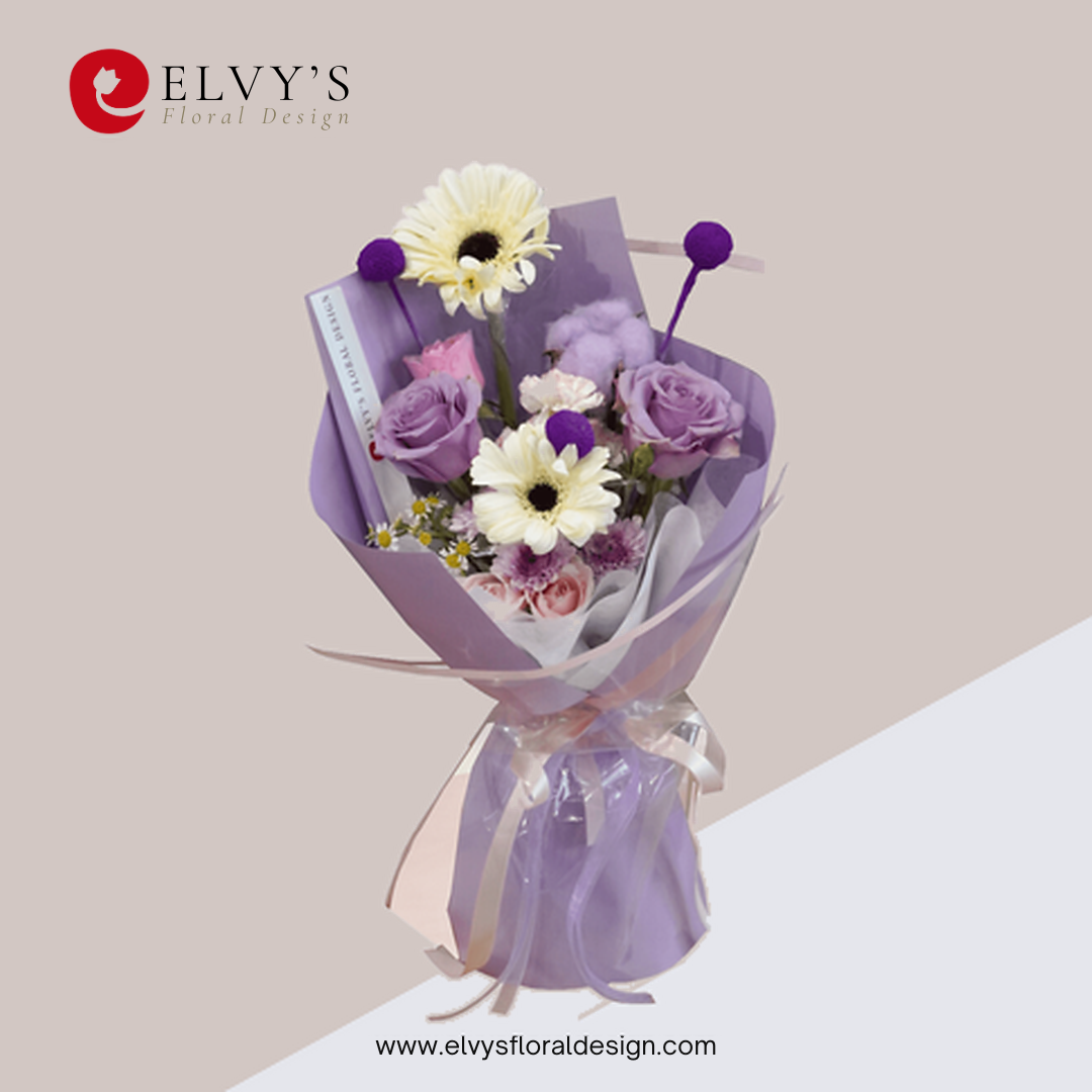 Venny – Korean-Style Mixed Rose Bouquet | Elvy's Floral Design