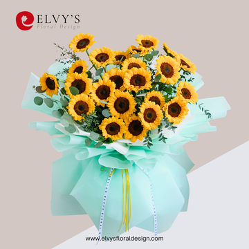 Sunbeam – 24 Sunflower Bouquet