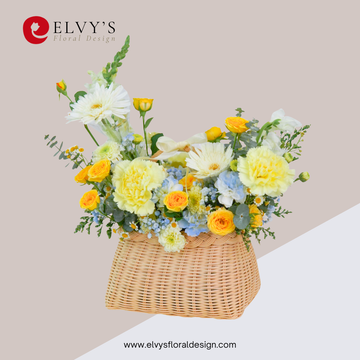 Botanical Garden – Spray Rose & Hydrangea Basket