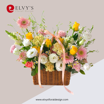 Radiant Reflection – Rose & Gerbera Gift Basket