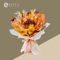 Penny – Wooden Rose & Hydrangea Bouquet - Elvy's Floral Design