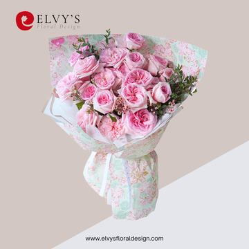 Astra – 20-Stem Ohara Rose Bouquet - Elvy's Floral Design