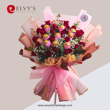 Sugar and Smile – Rose & Ferrero Rocher Bouquet