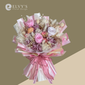 Pinky Swear – Preserved Rose & Craspedia Bouquet - Elvy's Floral Design