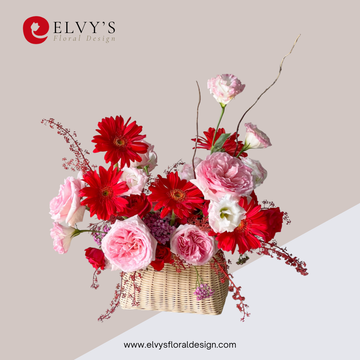 Twinkletoes – Ohara Rose & Lisianthus Basket