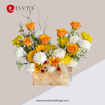 Life's Glory – Rose & Daisy Sympathy Arrangement