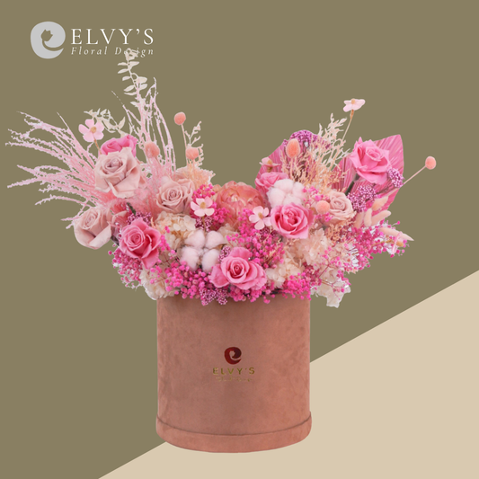Cotton Candy Pink – Giant Dried Flower Bloom Box - Elvy's Floral Design