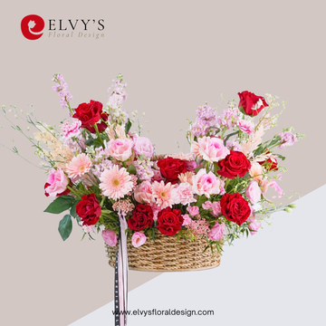 Spring Serenity – Premium Rose & Gerbera Basket