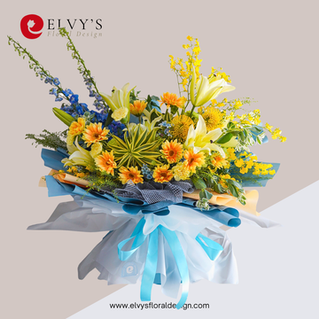 Wendy – Lily & Delphinium Signature Bouquet