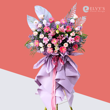 Lavender Grace – Lavender & Pink Grand Opening Flower Stand