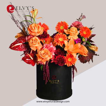 Desire – Giant Velvety Bloom Box - Elvy's Floral Design
