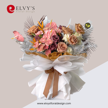 Vintage Flair – Signature Mixed Bouquet - Elvy's Floral Design