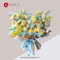 Sea and Space – Premium Rose & Orchid Bouquet - Elvy's Floral Design