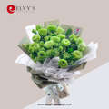 Vintage Green – Green Lisianthus Bouquet - Elvy's Floral Design