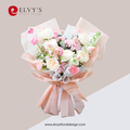 Sweetzel – Ranunculus & Ecuadorian Rose Bouquet - Elvy's Floral Design