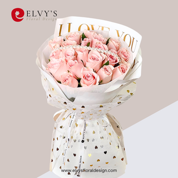 Heartly – Blush Holland Rose Bouquet