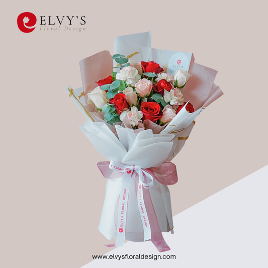 Rouge – Local Rose Bouquet - Elvy's Floral Design