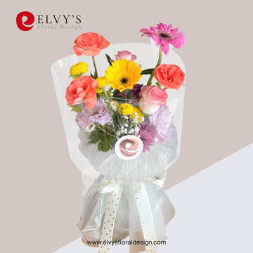 Oriental Blooms – Korean-Style Mini Bouquet