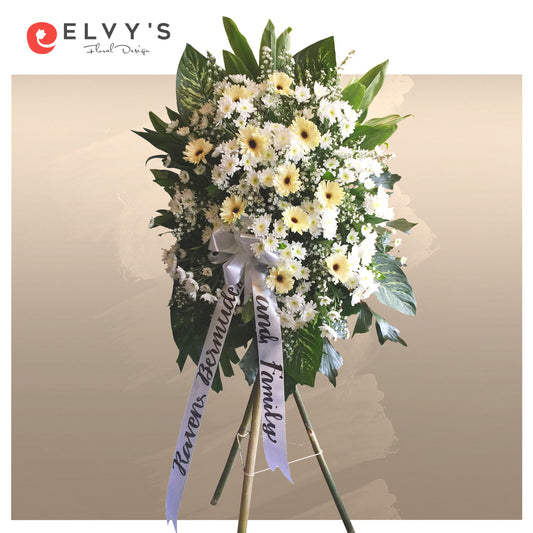 Spray Funeral Arrangement | Elvy's Floral Design