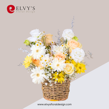 Misty Meadows – Gerbera & Rose Basket
