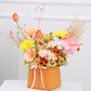 Flower in Hand Wooden Basket | Elvy's Floral Design