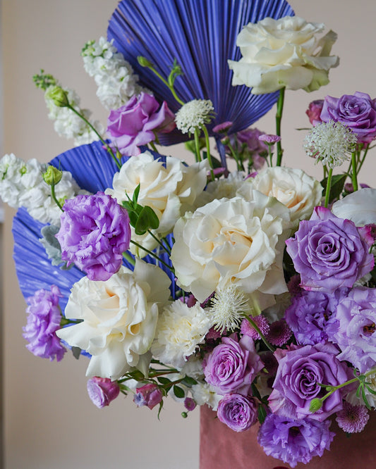 Plethora – Assorted Rose & Lisianthus Bloom Box - Elvy's Floral Design