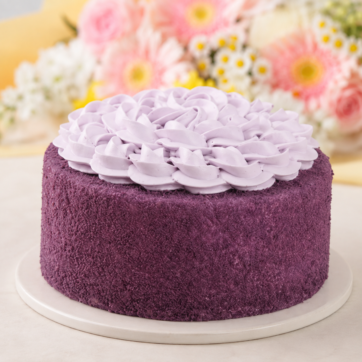 Classic Ube Cake by Caramia - Elvy's Floral Design