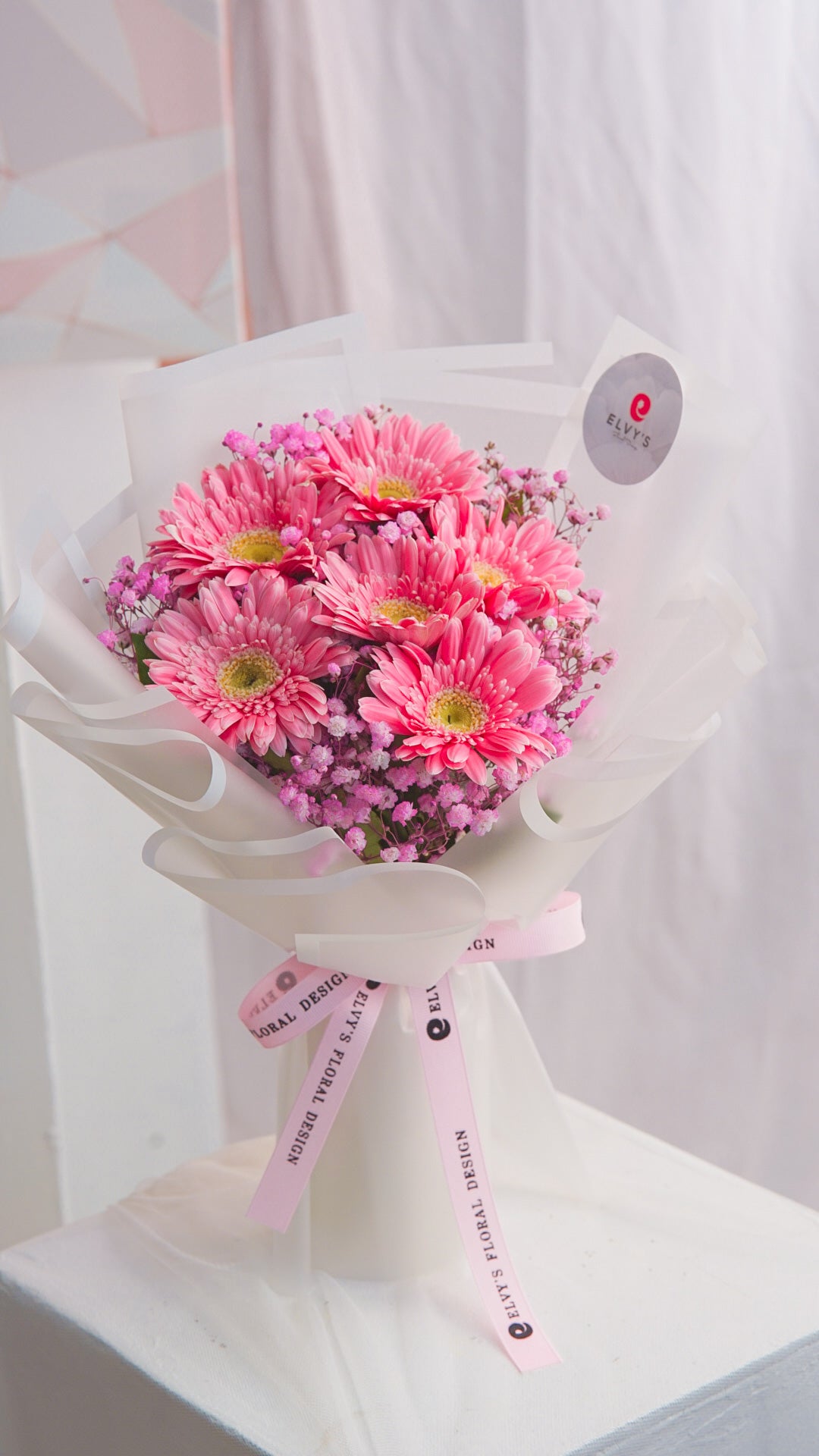 Bouquet Features Six Vibrant Gerbera | Elvy's Floral Design