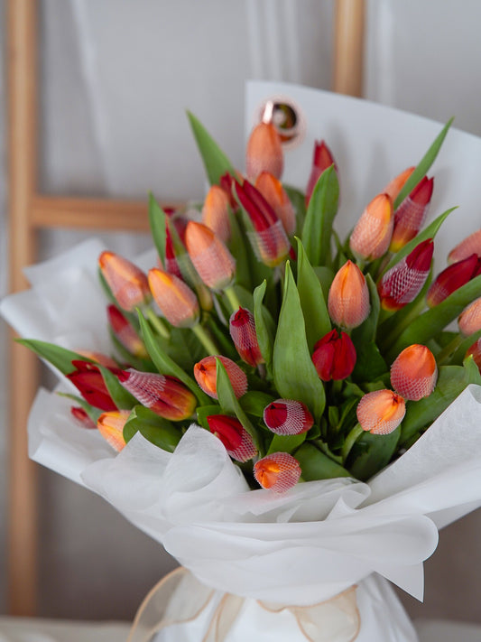 Hillary – Red Holland Tulip Bouquet