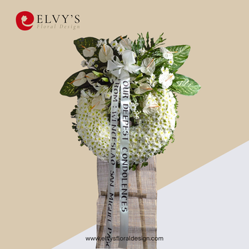 Eternal Serenity – 5ft Sympathy Wreath