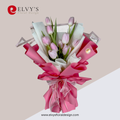Smooth Shimmer – Pink Holland Tulip Bouquet - Elvy's Floral Design