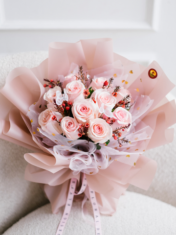 Novia Pink Ecuadorian Roses | Elvy's Floral Design