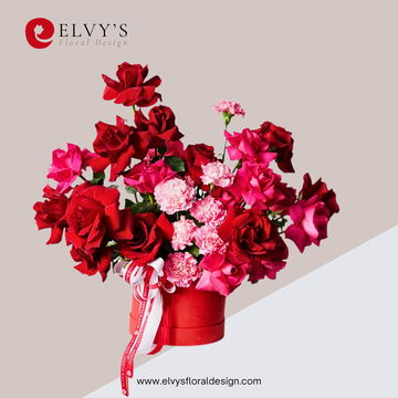Rouge Parade – Red & Hot Pink Rose Bloom Box