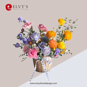 Selene – Ranunculus & Gerbera Vase Arrangement