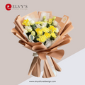 Buttercup – Rose & Lisianthus Bouquet | Elvy's Floral Design